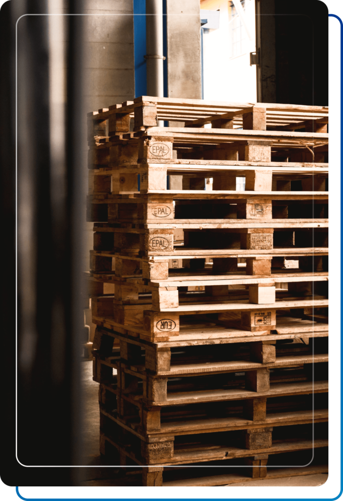 Fabricacion de estibas para mercancia industrial
