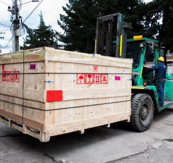Transporte de huacales industriales